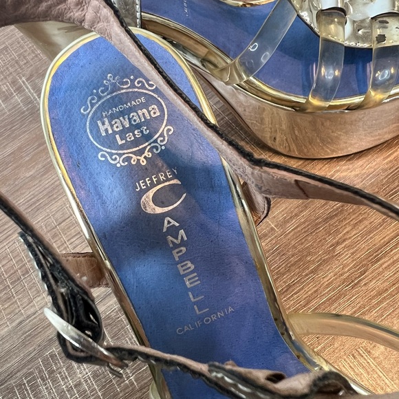 Jeffrey Cambell US 10 Chunky Heels Silver Women - Picture 7 of 7